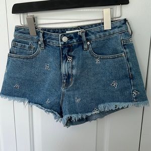 Pacsun butterfly jean shorts